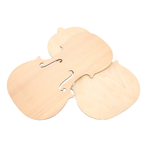 Ubehandlede Violiner Plade Træ Gran Frontpanel Ahorn Bagplade Bagplade DIY Dele