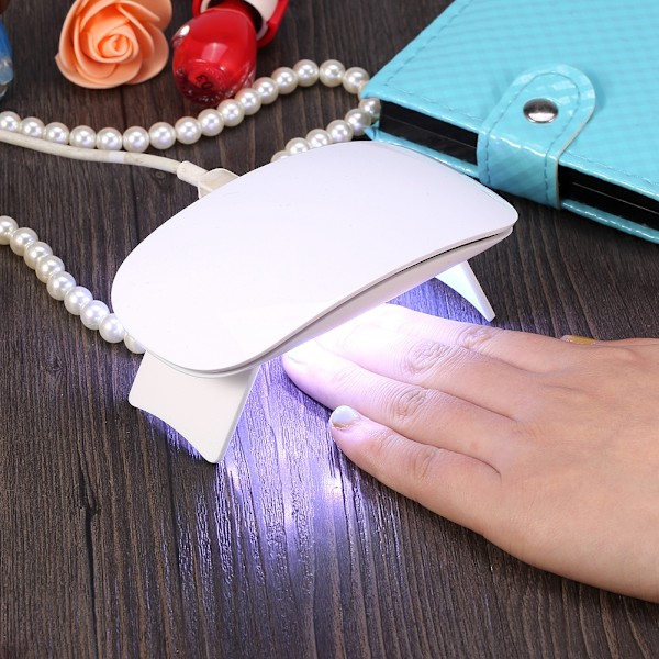 Moderne 6W USB Neglelak Tørrer UV Gel Tørring Lys Manicure Hærdende Lampe Hvid