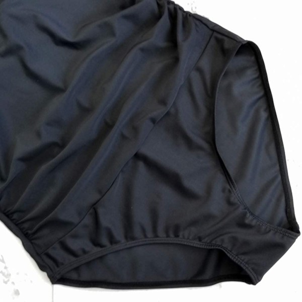 Maternity badedragt i ét stykke med V-hals, graviditetsbadetøj, halter-maternity-bikini, sort, 2XL