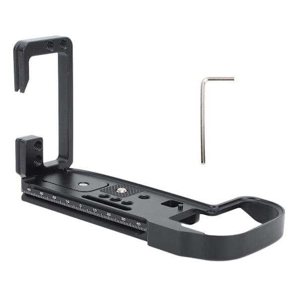 L-formad snabbkopplingsplatta för R5 R6-kamera i aluminiumlegering med 1/4-tums skruvhål för Arca-standard 38 mm-spår