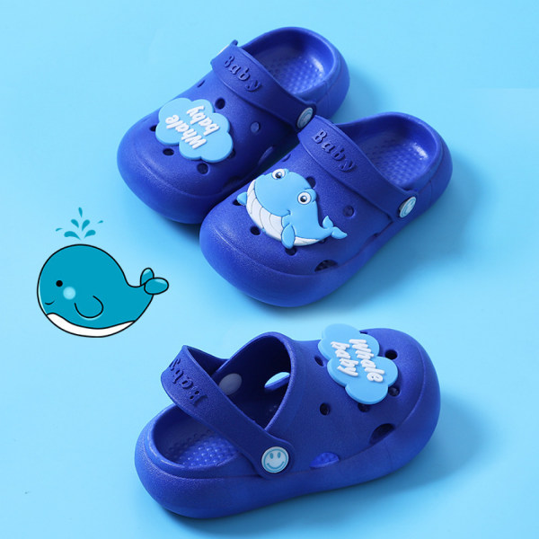 Sandaler Pojkar Flickor Söta Tecknade Barn Tofflor Barnens Tofflor För Sommar ------Blå（29-30）