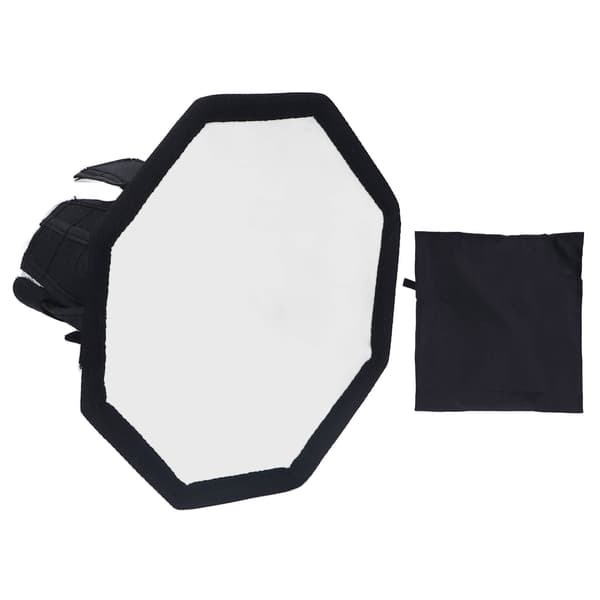 Kamera Softbox Nylon Ottekantet 20 cm Sammenfoldelig Blitzlys Diffuser Softbox med Opbevaringstaske til Fotografering