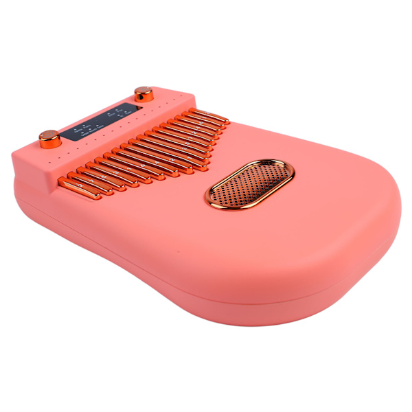 17 Tangenter Elektronisk Smart Kalimba Tommelfingerklaver Bærbart Musikinstrument med Nodeark til Børn Voksne Begyndere Pink