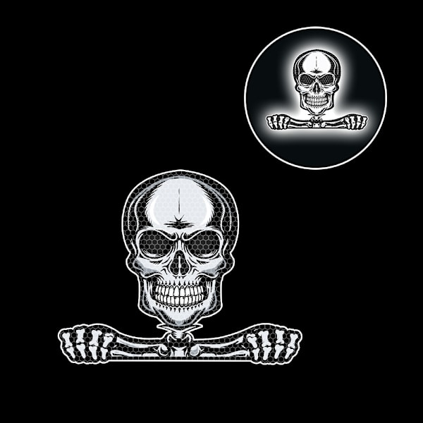 (2-pakkia) Halloween-ikkunapeikko kauhuautotarrat heijastavat tarrat (pureva kauhukallo xmjc-204)