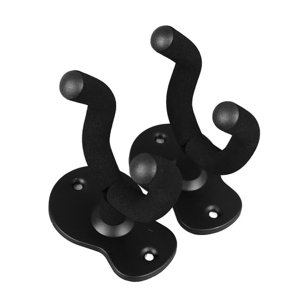 2PCS Gitarr Väggfäste Hängare Metall Multifunktionell Gitarr Hängare Hängare med 5 Plektrum för Ukulele