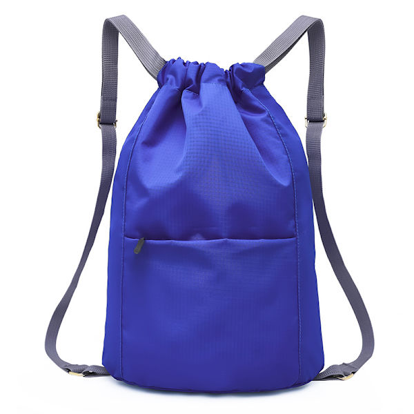 Vattentät Ryggsäck med Dragkedja för Fitness för Män och Kvinnor, Sport Fitness Väska Mini Reseryggsäck, Blå, One Size, Resa