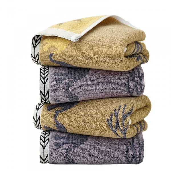 100% bomull handdukar set med snabb torkning, texturerade badhanddukar, mycket absorberande och hållbara handdukar, 4-pack