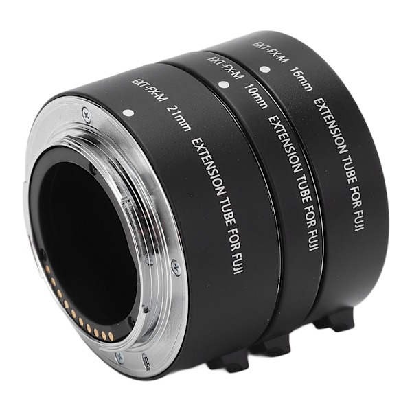 Autofokus Makroförlängningsrör Adapterring 10mm+16mm+21mm för Fujifilm X-Mount Objektiv