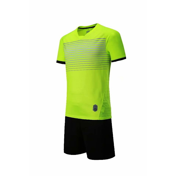 Premium Boys Fotballklær Sports Team Treningsklær | Genser og Shorts | Gutter og Jenter Ungdom. Grønn—XS