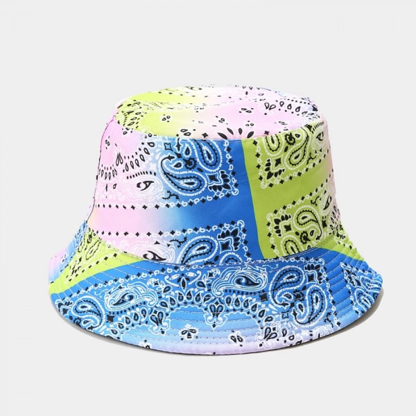 AVEKI Bucket Hat Tie Dye Reversible Fisherman Sommer Strand Solhatte til Kvinder