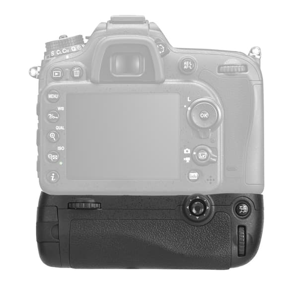 FB-MB-D15 Bærbart sort plastik kamera vertikalt batterigreb til Nikon D7100/D7200