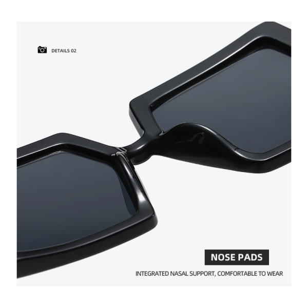 Oversized Flat Top Futuristic Wrap Solglasögon One Piece Goggles för kvinnor Män Mode nyanser