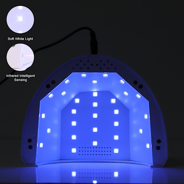 UV LED neglelampe tørketrommel neglelakk lampe lys herding fototerapi manikyr maskin
