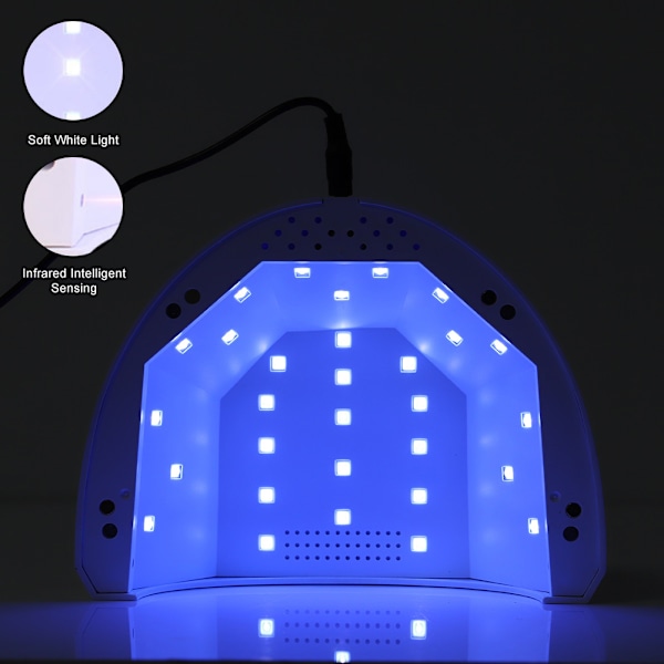 UV LED Neglelampe Tørrer Negle Gel Polish Lampe Lys Hærdende Fototerapi Manicure Maskine