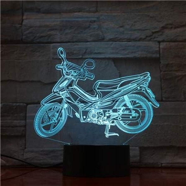 Uruzuo Motorcykel Nattlampa för Pojkar Leksaker Lampa, Presenter till Motorcykelälskare, Festdekoration Födelsedagspresenter till Barn, Motocross Festgåvor