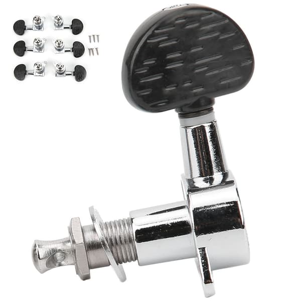 Guitar Tuning Pegs Head Tuners String Locking Knobs Velegnet til Elektrisk Klassisk Instrument Semicirkel