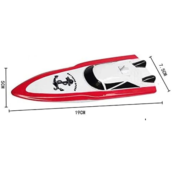 Cheng Toys Cross Border Ny fjärrkontroll Båtsimulering Mini Speedbåt Vatten Simning Sommarleksak Fyrkanals elektrisk båtmodell