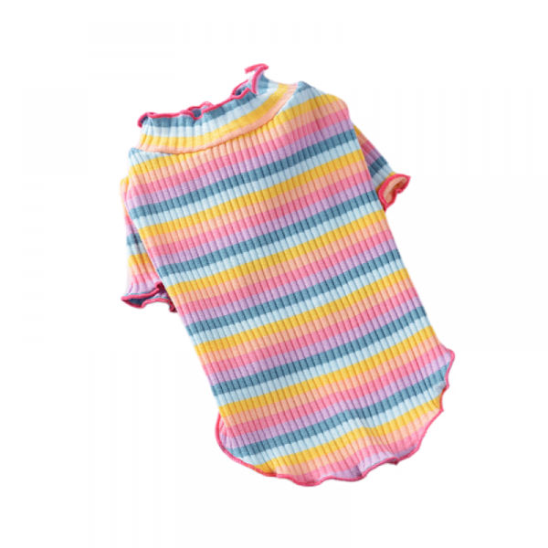 Husdjurskläder för hundvalp, T-shirt, söt pyjamas, vinterkläder för husdjur, undertröja för hund (storlek S)