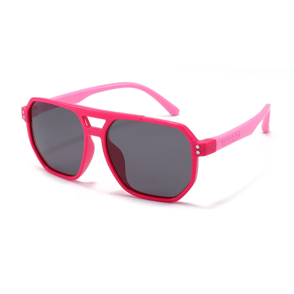 Retro barnsolglasögon för pojkar, flickor i åldern 3-12 år - splittringssäkra UV400 solglasögon för toddler