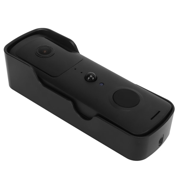 1080P Wifi Smart Trådlös Video Dörrklocka Låg Energiförbrukning Röst Intercom Övervakning Dörrklocka Svart
