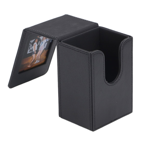 Bildhållare Förvaringsväska PVC 50 Ark Stor Kapacitet 3 Tums Fotoalbum Svart