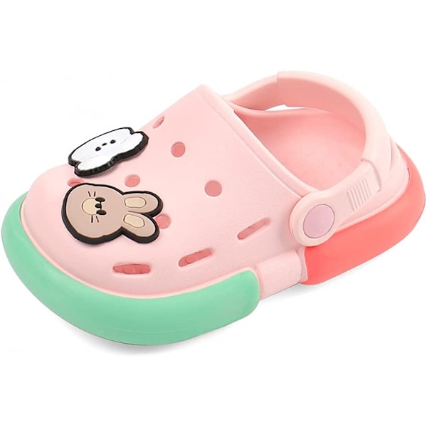 Barn Trädgård Clogs Söta Sommar Slip-On Mules Sandaler för Pojkar Flickor Inomhus Utomhus Strand Promenad Tofflor