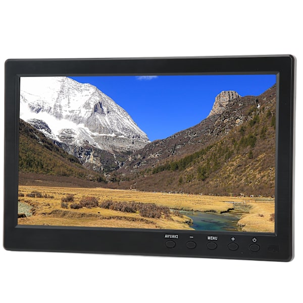 10,1 tums TFT LCD-skärm Bärbar HD-färgskärm med VGA AV BNC USB DC HD-multimedia-gränssnitt 100-240V EU-kontakt