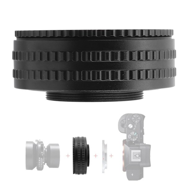 M52‑M42 25‑55mm Justerbar Fokuseringshelikoid Linsrör Makroförlängningsrör Loop
