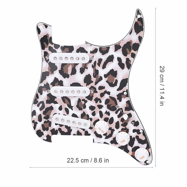 1 set akryl laddad förtrådad SSS pickups pickguard för elgitarr