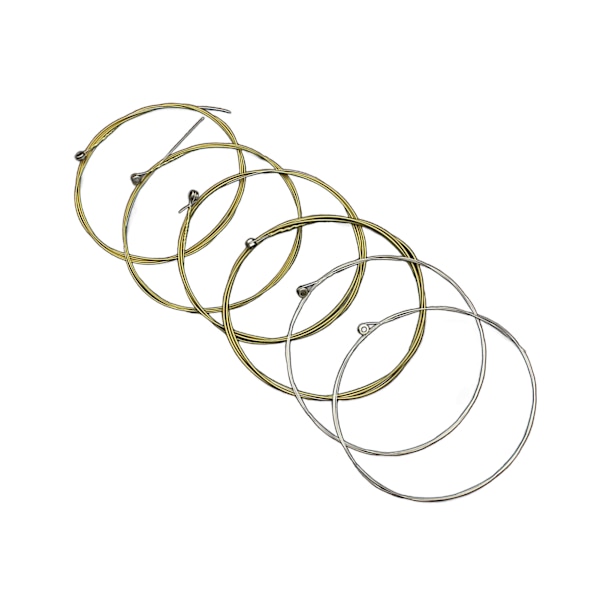 Akustiske gitarstrenger i messing, standard, lette, 6 strenger, erstatningsstrenger for gitar