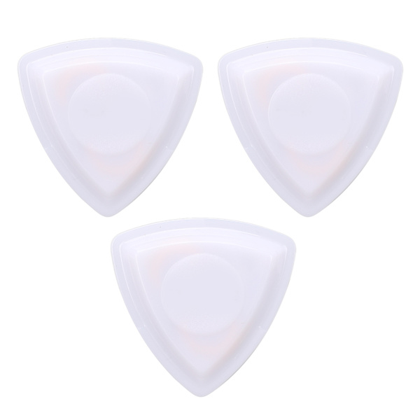 3 stk LED-gitarplekter, hvite, grønne, lilla, lysende plekter for elektriske akustiske gitarer, bass, ukulele