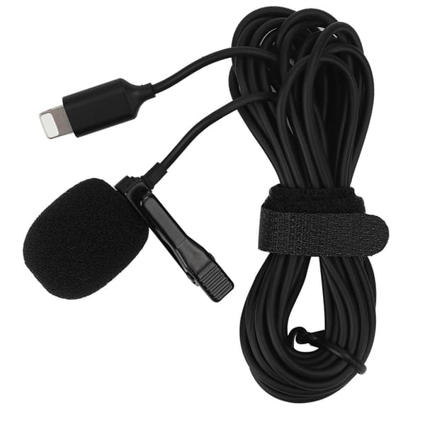 Bærbar Lavalier Trådløs Mikrofon Mic 3 meter til IOS Telefon Live Broadcast Interview