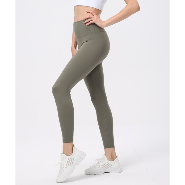 Fit Compression Jooga-housut Power Stretch Treeni Legginsit Korkeavyötäröiset Vatsanohjauksella (L)