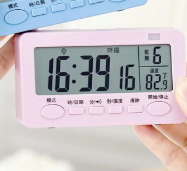 Digital Kök Timer, Stor LED-display, Hög Alarm, Intelligent Timer För Kök Och Multifunktionell Studentväckarklocka.(Rosa)