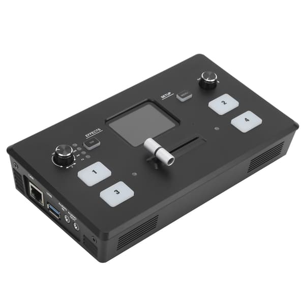 FEELWOELD Multi Camera Video Mixer 2in Display Video Switcher / 100‑240V