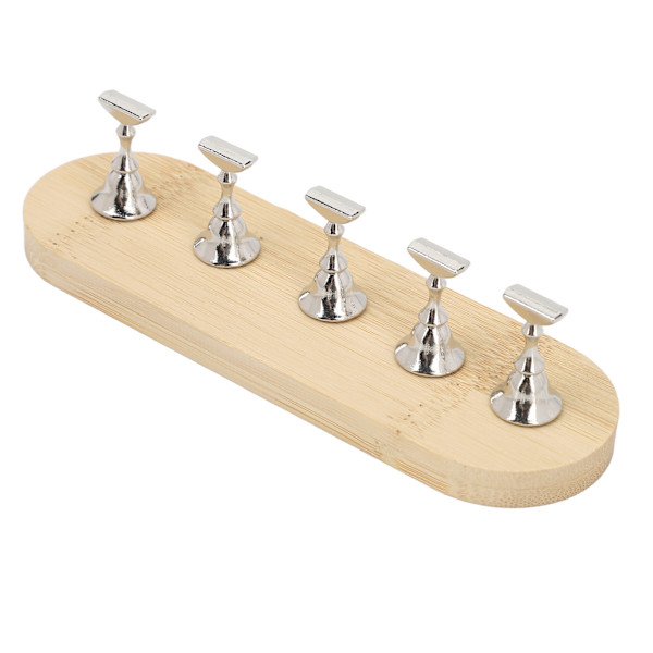 Negle Display Stativ DIY Log Tryk På Fiksering Magnetisk Falsk Negleholder til Begynder Manicure