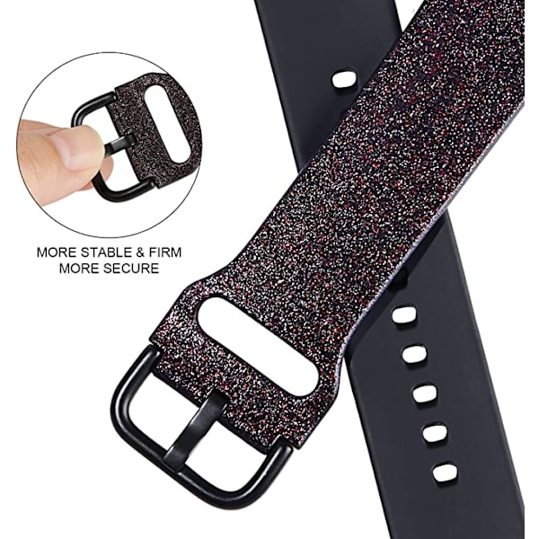 Apple Watch -hihnan pehmeä silikoninen urheiluranneke, korvaava hihna, sopii kaikille Iwatch-malleille (Kiiltävä punainen musta 38/40/41mm)