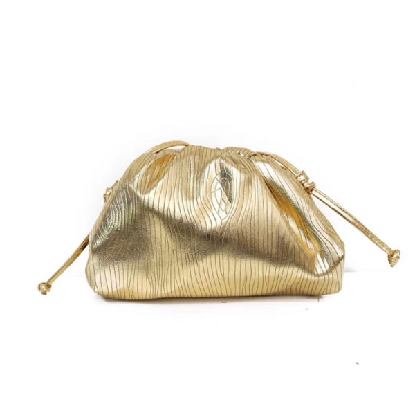 Kvinnor Dumpling Crossbody-väska Cloud Evening Bag Sparkly Clutch-väska Axelväska Dragsko med rem Crossbody-väska