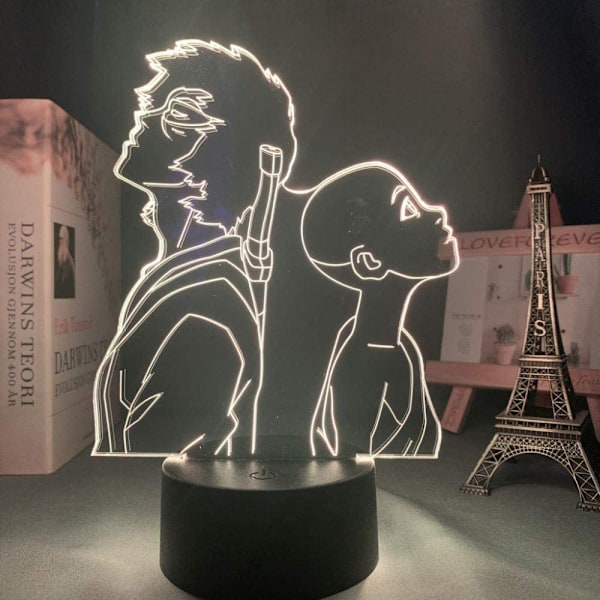 Anime The Last Airbender Aang og Zuko lampe Kule 3D illusjons nattlys Hjemmerom dekor Akryl LED lys Beste bursdag, festivalgave