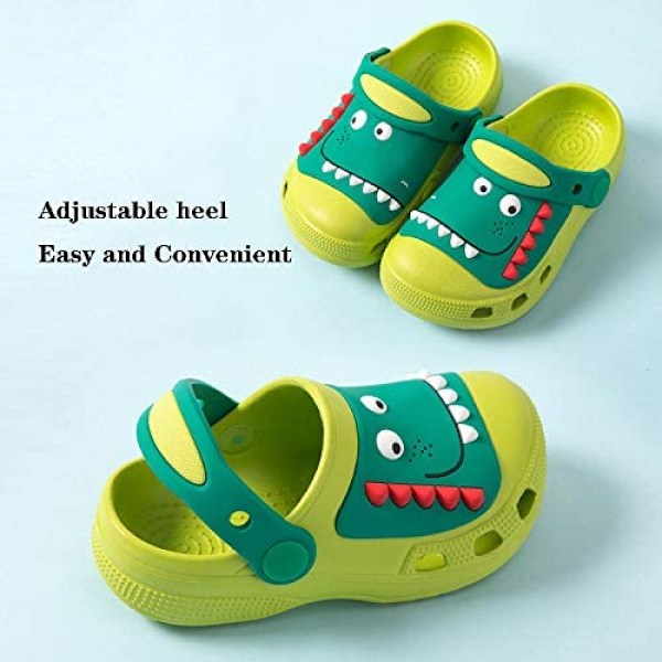 Barn Clogs Pojkar Flickor Sommartofflor Småbarn Strand Dinosaurie Sandaler UK 5.5-13.5 Barn