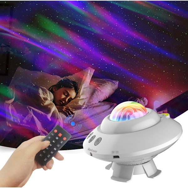 Stjärnprojektor Nattlampa, 3 i 1 LED Stjärnhimmel Aurora Projektorlampa med Fjärrkontroll för Sovrum Tak Nattprojektor