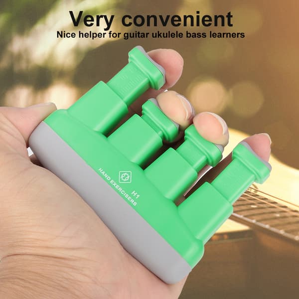 Bärbar handfingerstyrketränare träningsverktyg för gitarr Ukulele bas
