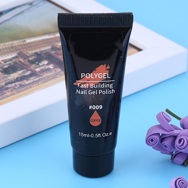 UV Gel Smertefri Neglebygger Forlengelse Akryl Neglekunst UV Tips Lim Kaffe