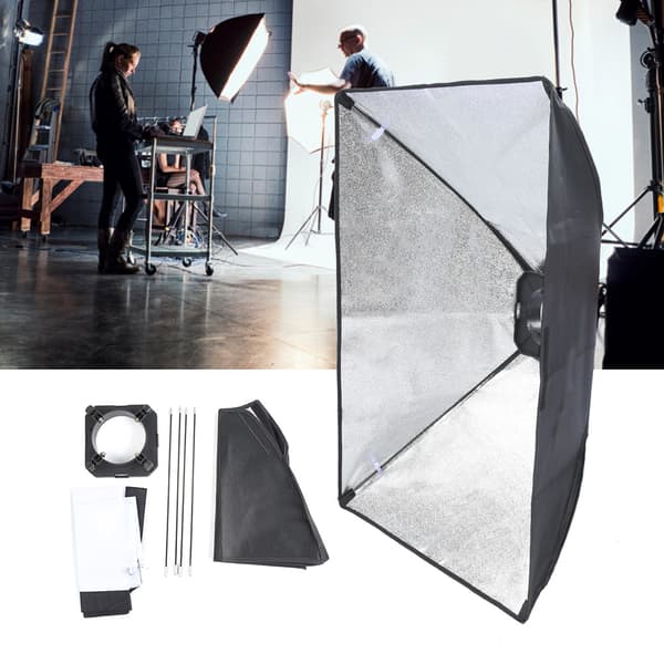 NiceFoto Softbox Diffuser Reflector til TB-250/300 GE-180/250 GY-120/150 Flash Light (S50x70)