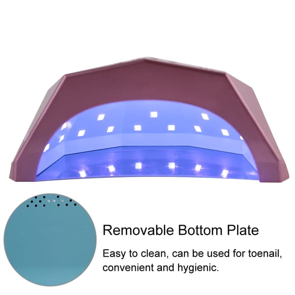 24W/48W Intelligent UV LED-lampa Nageltork Auto Timer Ljusterapi Maskin Manikyrverktyg