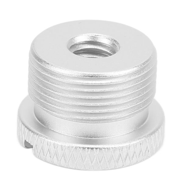 1/4 tum hon till 5/8 tum hane gängadapter Aluminiumlegering MikrofonskruvadapterSilver F18B