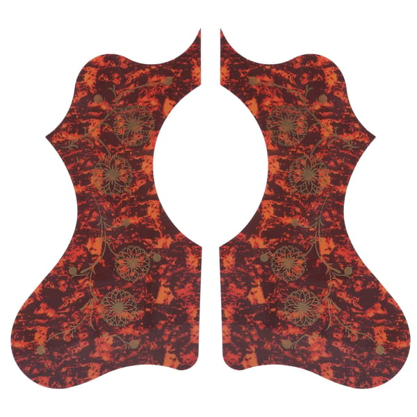 2 st gitarrskydd plast plektrumplatta pack set tillbehör ersättning för akustisk brun