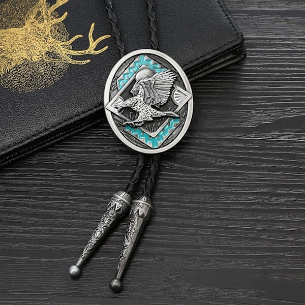 Fashion Western Cowboy Tie Shining Long Star Texas Bolo Tie Halsband Halsband