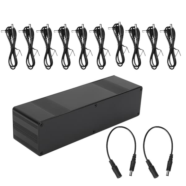 Gitarr Effekt Pedal Strömförsörjning Bärbar 10 Utmatningskanaler DC 9V/12V/18V
