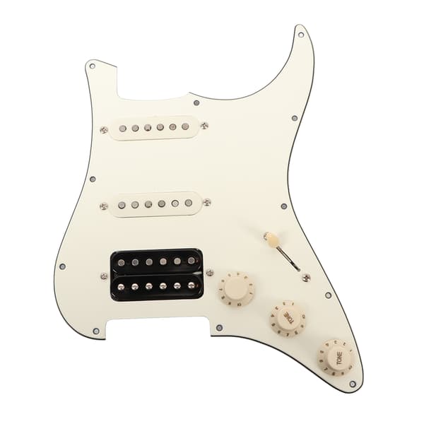 Elektrisk gitarr plektrumskydd vit laddad gitarr plektrumskydd skrap platta för övning prestanda SSH20